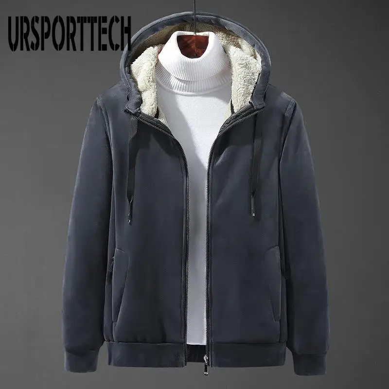 Warm Fleece Hooded Men's Hoodie Winter Thick Sweatshirts Casual Hooded Cardigan Fashion Bomber Fur Zipper Jackets Male Clothing
Warm Fleece Hooded Men's Hoodie Winter Thick Sweatshirts Casual Hooded Cardigan Fashion Bomber Fur Zipper Jackets Male Clothing