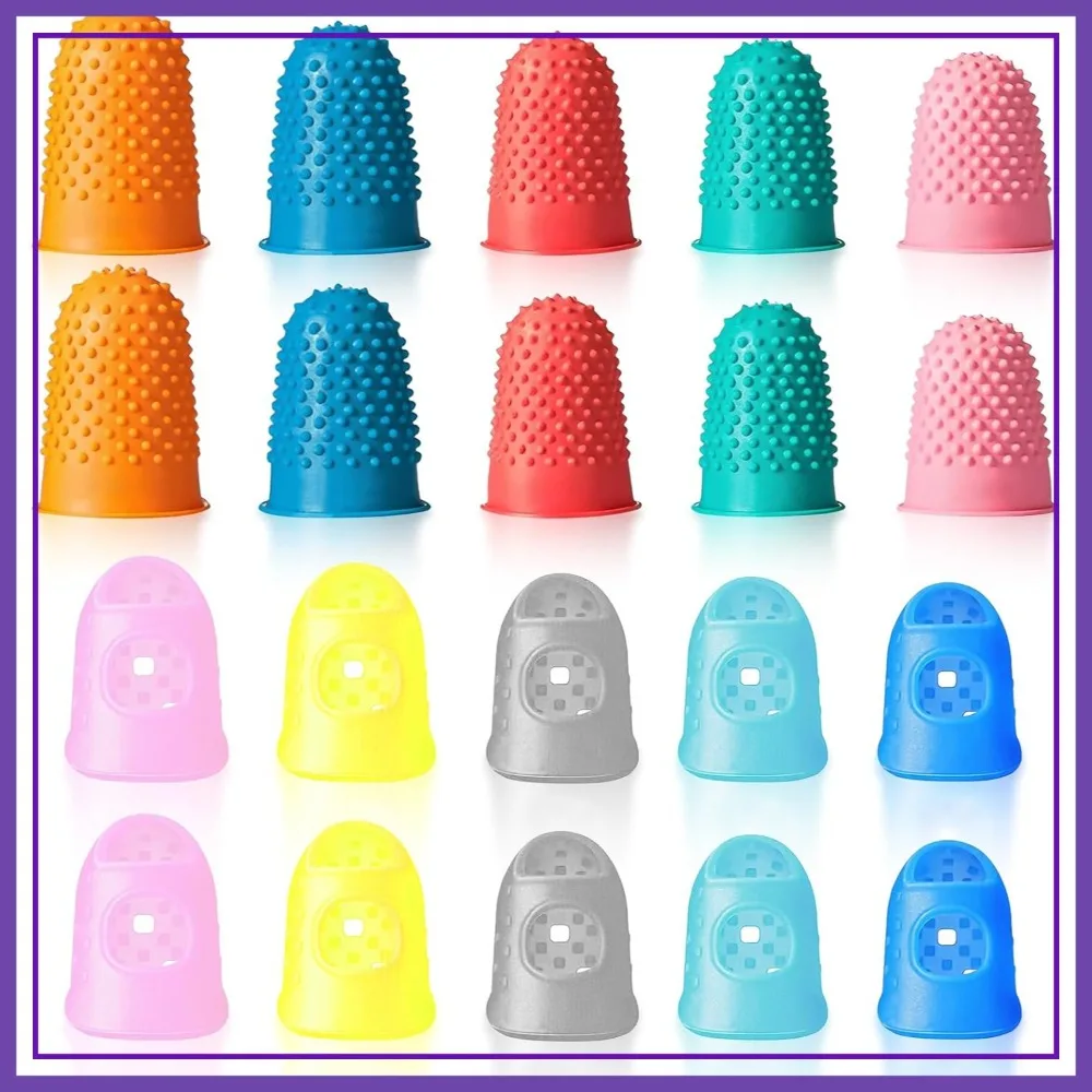 20 Pcs Rubber Finger Covers for Sewing, Quilting, Knitting, Embroidery & Crafts, 5 Sizes, Durable Protection
20 Pcs Rubber Finger Covers for Sewing, Quilting, Knitting, Embroidery & Crafts, 5 Sizes, Durable Protection