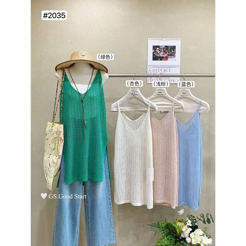 Knit Strap Vest for Women, Korean Style Loose Mid-Length Top Ideal for Layering and Flattering Silhouette Top Pick in Store
Knit Strap Vest for Women, Korean Style Loose Mid-Length Top Ideal for Layering and Flattering Silhouette Top Pick in Store