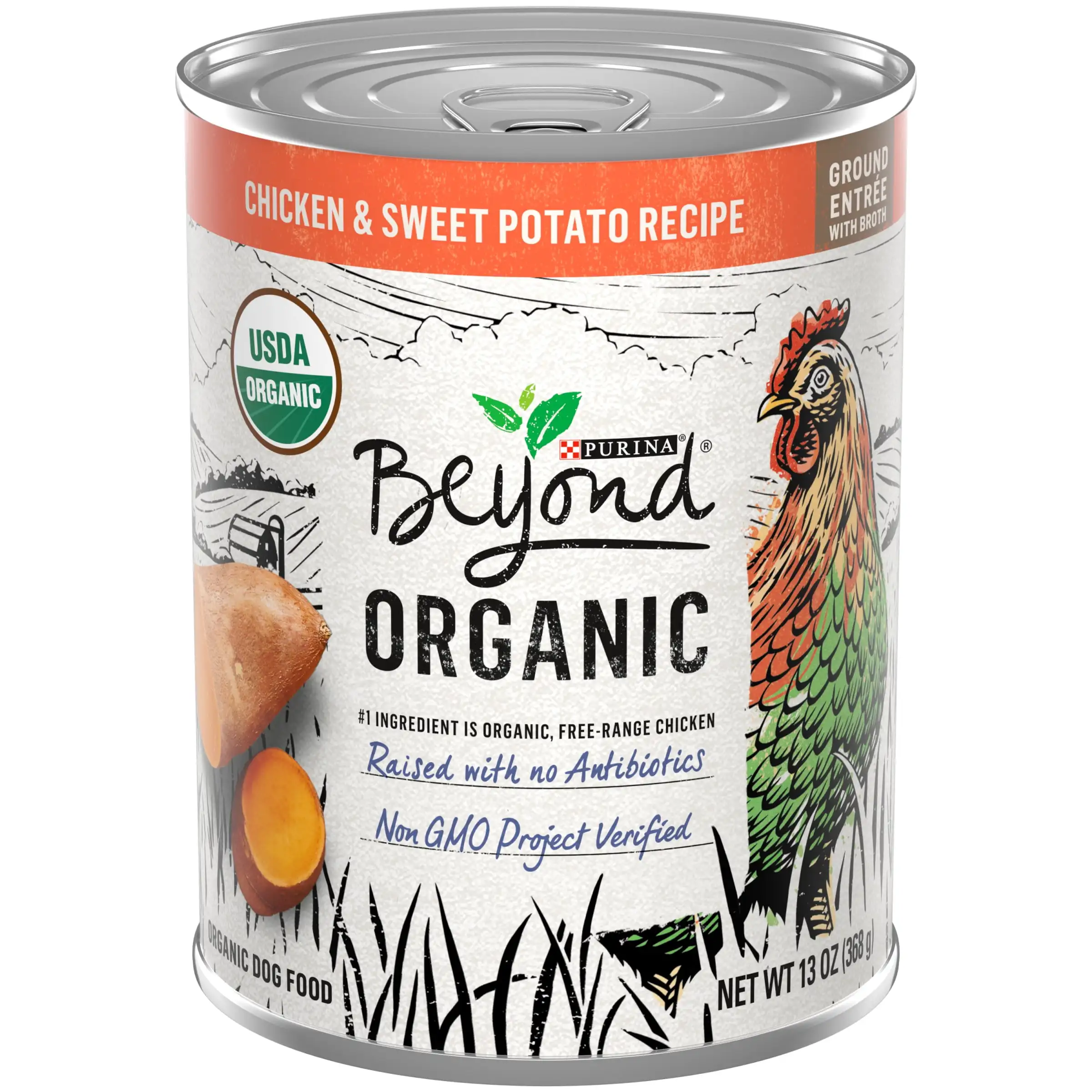 Purina Organic Wet Dog Food Ground Entree Chicken & Sweet Potato Recipe, 13 oz Cans (12 Pack)
Purina Organic Wet Dog Food Ground Entree Chicken & Sweet Potato Recipe, 13 oz Cans (12 Pack)