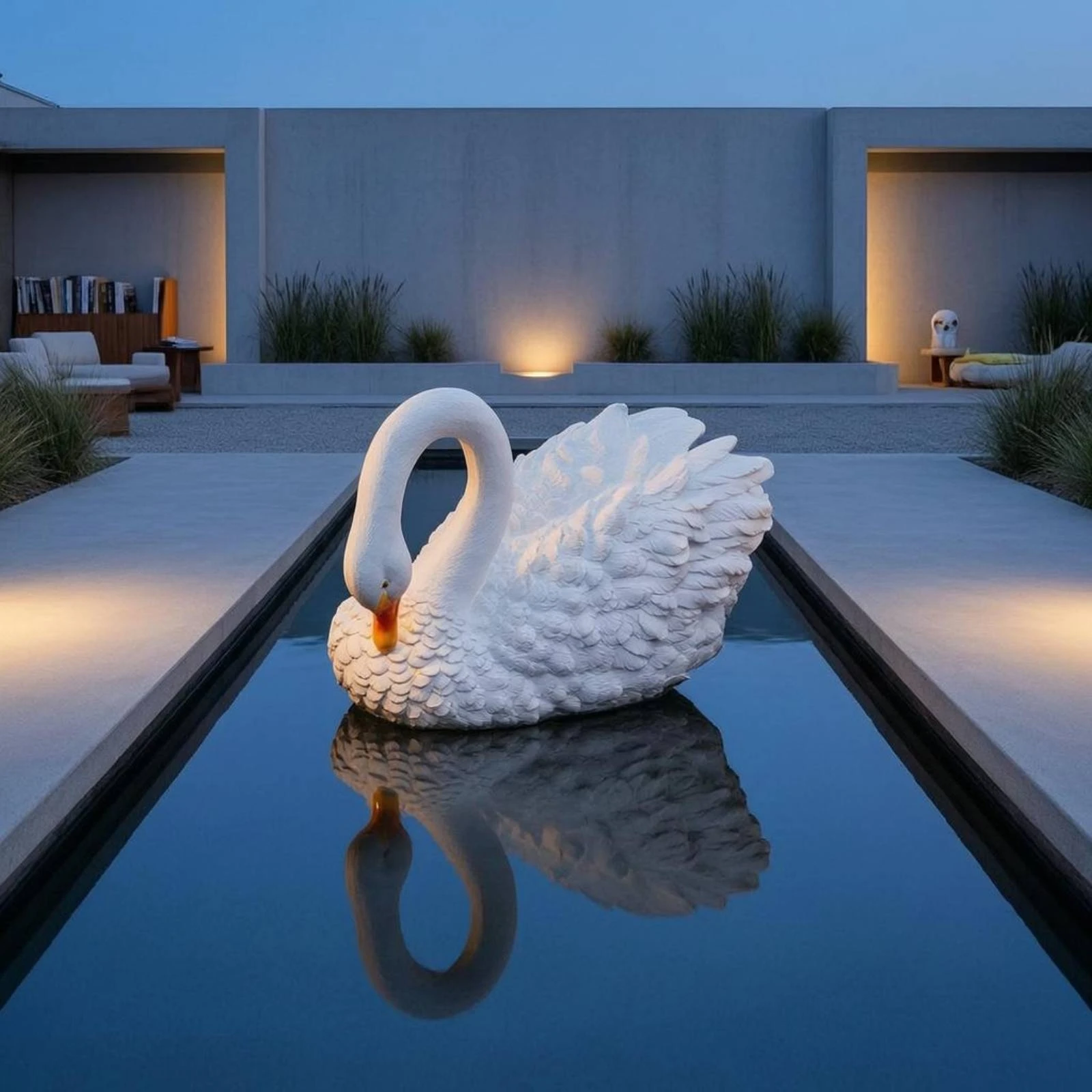 Floating Swan Ornament Feather Texture Floating Swan Statue Animal Sculpture Realistic Garden Decor Durable for Courtyard
Floating Swan Ornament Feather Texture Floating Swan Statue Animal Sculpture Realistic Garden Decor Durable for Courtyard