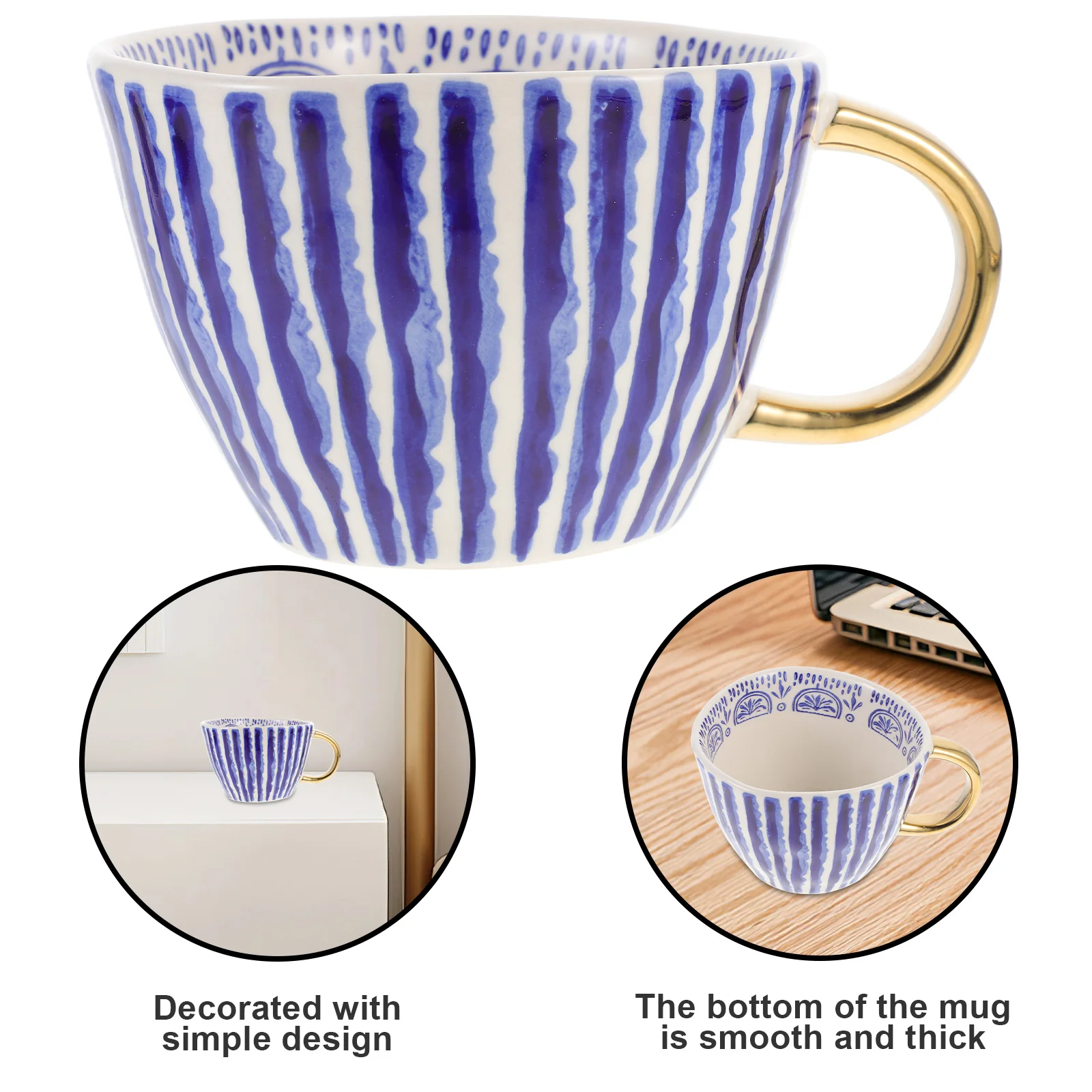 Ceramic Coffee Mug 350Ml Simple Design Handle Smooth Rim Easy Clean Home Office Use Tea Cup Water Mug Gift
Ceramic Coffee Mug 350Ml Simple Design Handle Smooth Rim Easy Clean Home Office Use Tea Cup Water Mug Gift