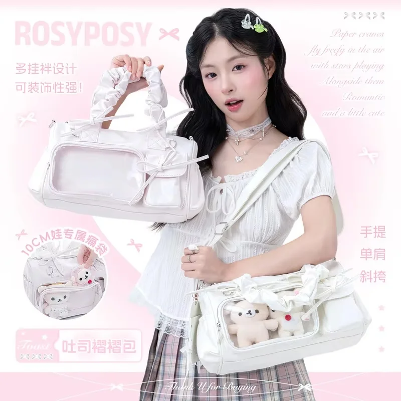 RosyPosy Toast Pleated Crossbody Shoulder Bag Versatile Aesthetic Large Capacity Side Pocket Daily Commute For Women
RosyPosy Toast Pleated Crossbody Shoulder Bag Versatile Aesthetic Large Capacity Side Pocket Daily Commute For Women