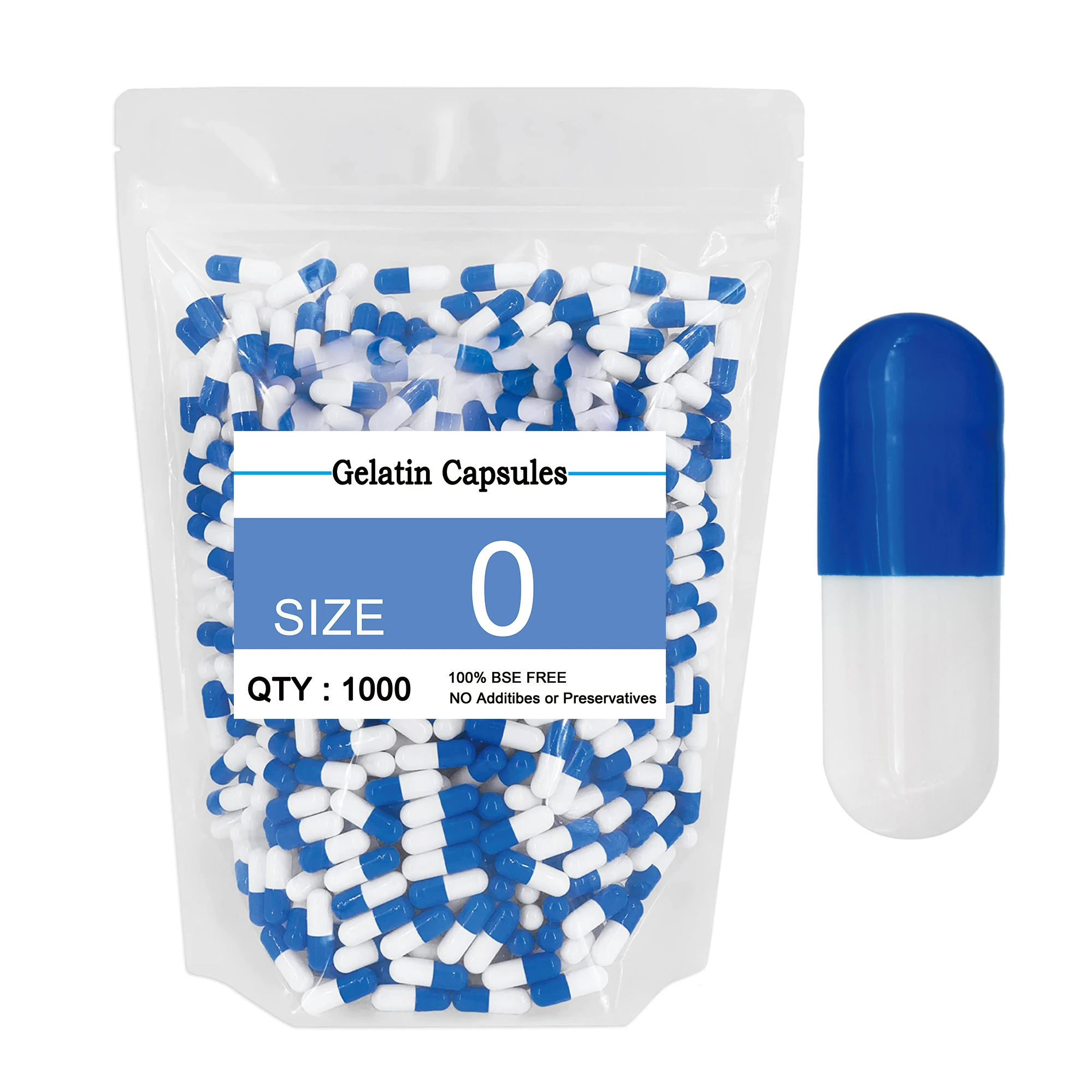 1000PCS 0# 1# Empty Gelatin Capsule Joined Medicine Capsule Gelatin Hollow Pill Vacant Gel Capsule
1000PCS 0# 1# Empty Gelatin Capsule Joined Medicine Capsule Gelatin Hollow Pill Vacant Gel Capsule