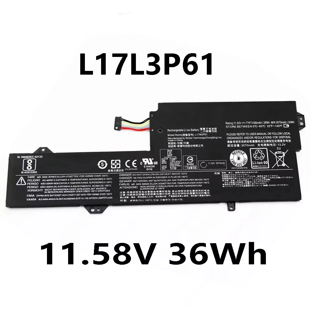 L17L3P61 L17C3P61 Аккумулятор для ноутбука 11,58 В 36 Втч для Lenovo IdeaPad 320S-13IKB Yoga 720-12IKB 320-11 520-12 L17M3P61 серии
L17L3P61 L17C3P61 Аккумулятор для ноутбука 11,58 В 36 Втч для Lenovo IdeaPad 320S-13IKB Yoga 720-12IKB 320-11 520-12 L17M3P61 серии