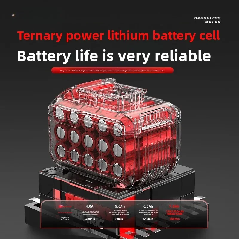 NewBrushless Electric Wrench Rechargeable Impact Wrench High Torque Lithium Battery Auto Repair
NewBrushless Electric Wrench Rechargeable Impact Wrench High Torque Lithium Battery Auto Repair