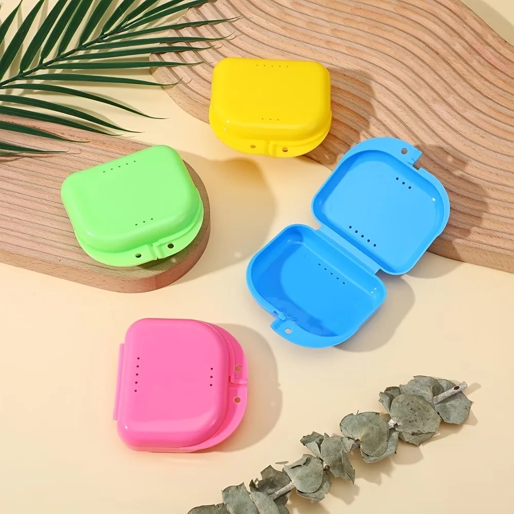 Colorful dental braces case retainer storage box with holes, portable and shockproof orthodontic denture storage box, invisible
Colorful dental braces case retainer storage box with holes, portable and shockproof orthodontic denture storage box, invisible