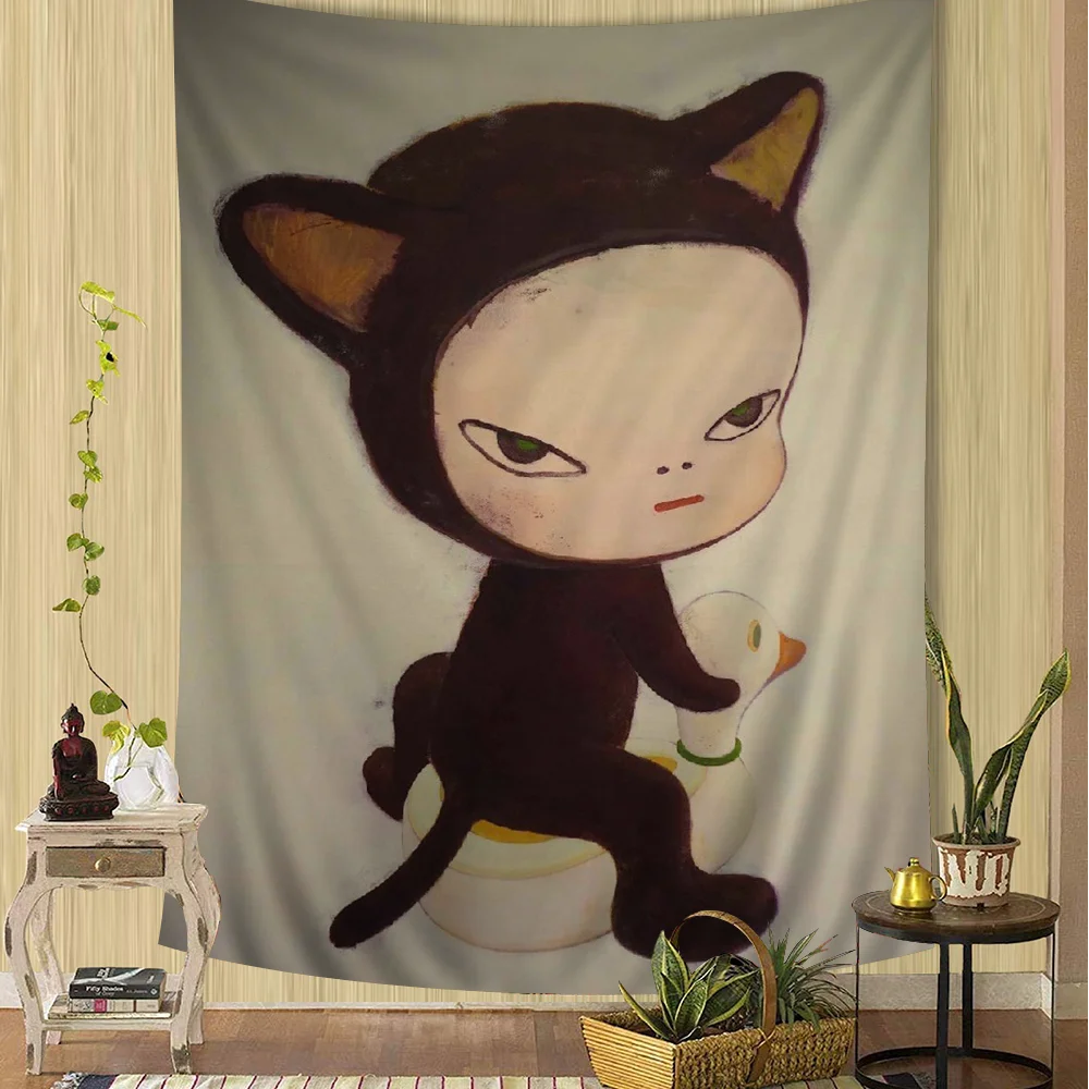 Yoshitomo Nara Art Cartoon Hanging Bohemian Tapestry Hanging Tarot Hippie Wall Rugs Dorm Wall Hanging Home Decor
Yoshitomo Nara Art Cartoon Hanging Bohemian Tapestry Hanging Tarot Hippie Wall Rugs Dorm Wall Hanging Home Decor