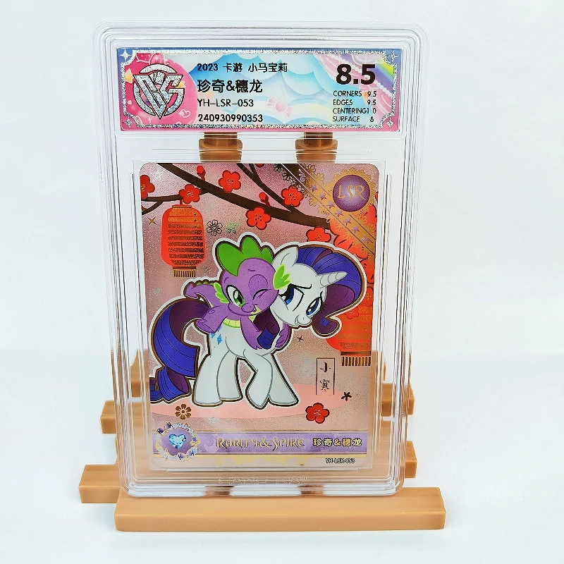 KAYOU Genuine My Little Pony Card 8.5 Graded LSR CCG Rating Card Apple Jack Rarity Spike Rare Anime Collection Card Toys Gift
KAYOU Genuine My Little Pony Card 8.5 Graded LSR CCG Rating Card Apple Jack Rarity Spike Rare Anime Collection Card Toys Gift