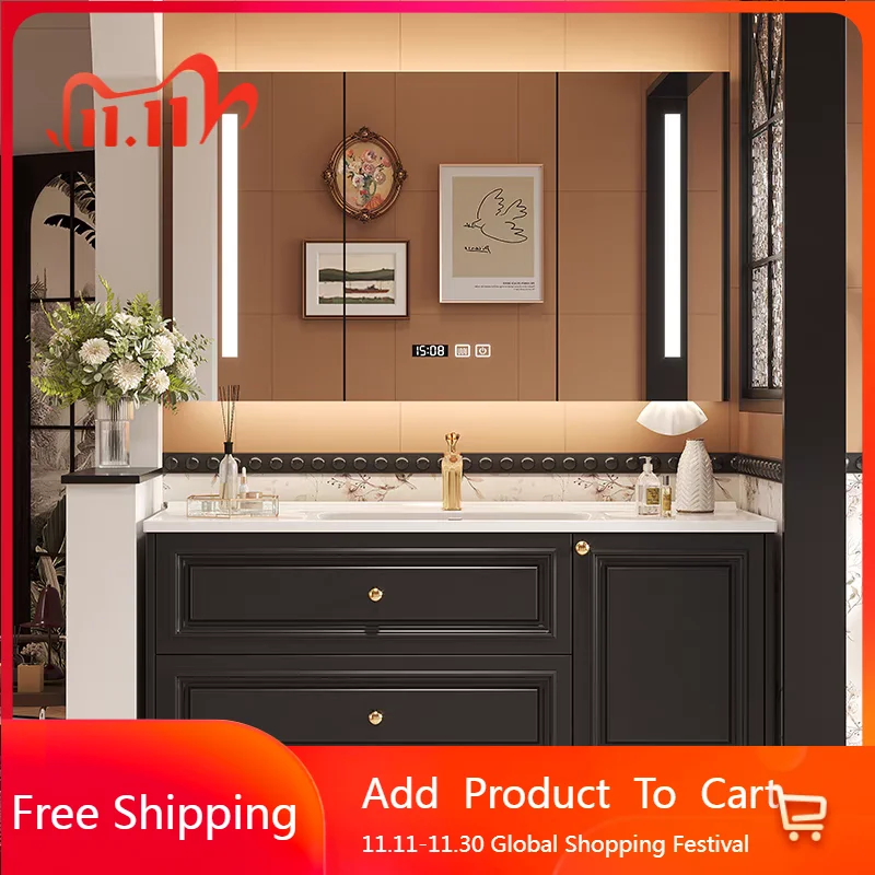 French Light Luxury Bathroom Cabinet Modern Storage Organizer Mirror Cupboard Perfume Medicine Makeup Archivadores Furniture
French Light Luxury Bathroom Cabinet Modern Storage Organizer Mirror Cupboard Perfume Medicine Makeup Archivadores Furniture