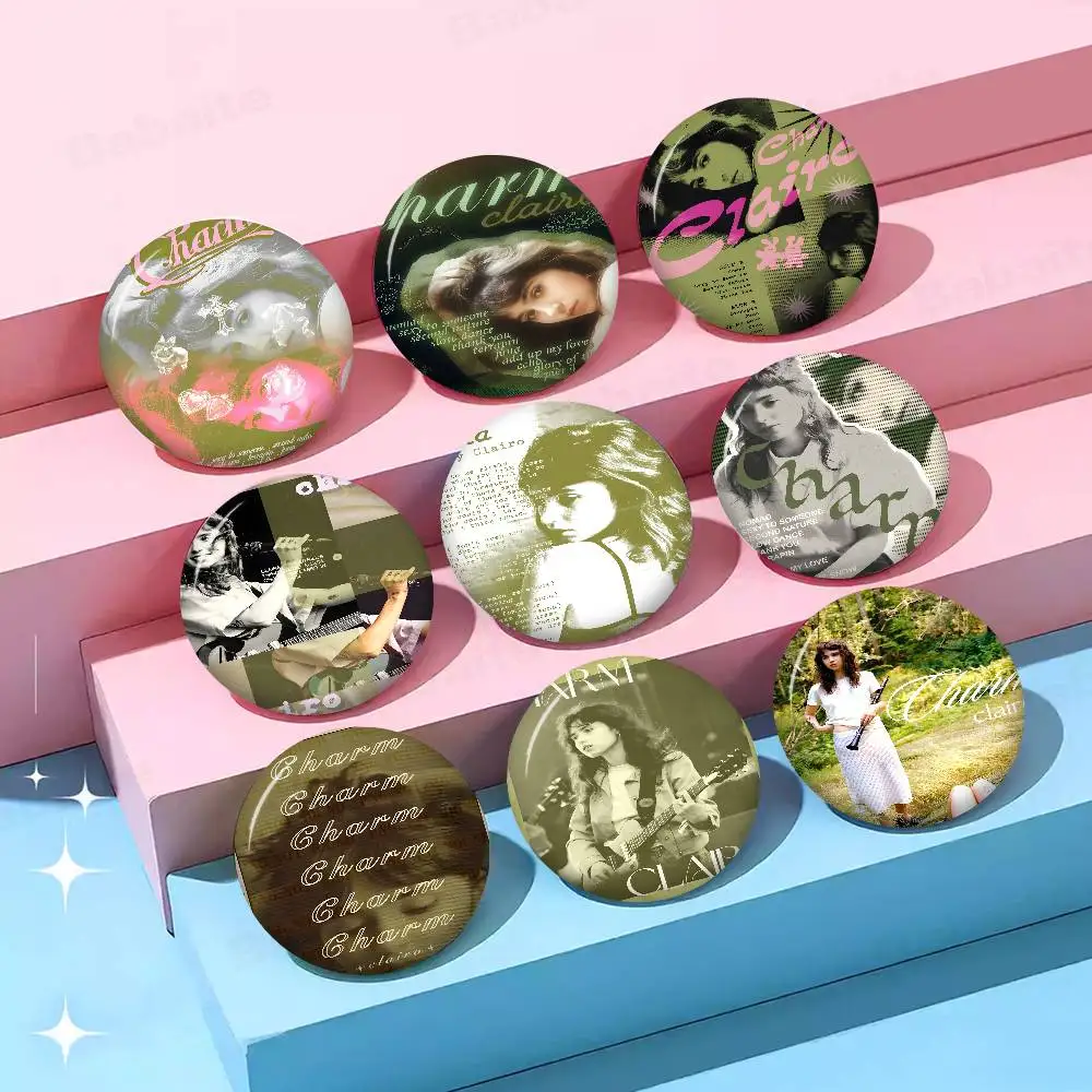 Charm Singer C-Clairo Creative Pins Funny Faces Round Snap-in Brooch Badge Backpack Hat Accessories Jewelry Gifts
Charm Singer C-Clairo Creative Pins Funny Faces Round Snap-in Brooch Badge Backpack Hat Accessories Jewelry Gifts