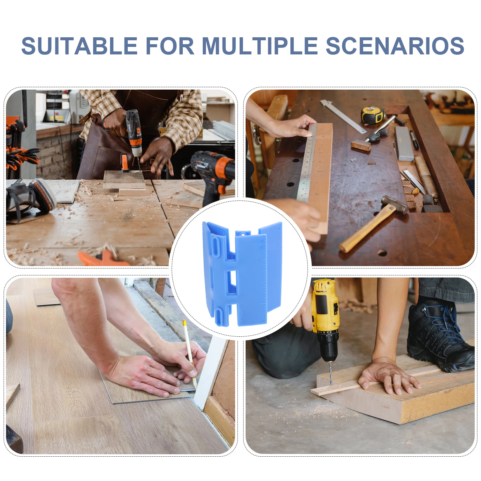 2pcs Multi-Function Scribing Center Chalk Self-Centering Plastic Carpentry Durable Floor Installation Woodworking Scribe Paint
2pcs Multi-Function Scribing Center Chalk Self-Centering Plastic Carpentry Durable Floor Installation Woodworking Scribe Paint