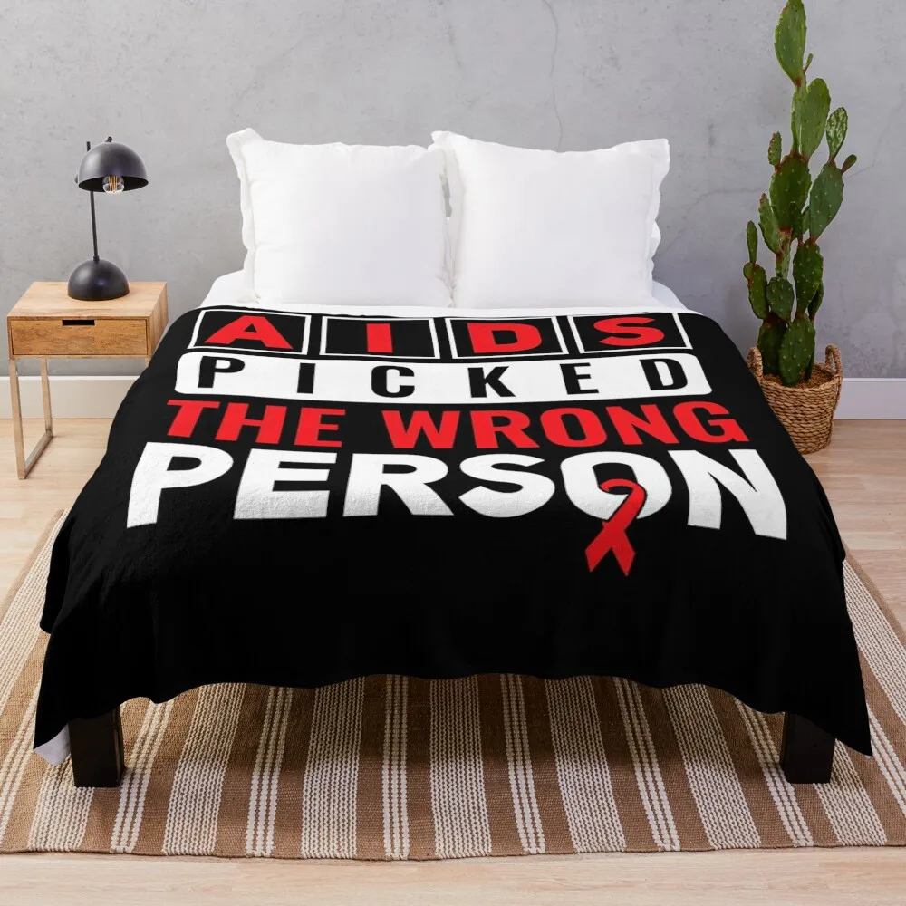 СИДАНИЕ The Wrong Person HIV AIDS Awareness Плед Мягкий плед Гигантский диван для младенцев Зимние кровати Одеяла 
СИДАНИЕ The Wrong Person HIV AIDS Awareness Плед Мягкий плед Гигантский диван для младенцев Зимние кровати Одеяла