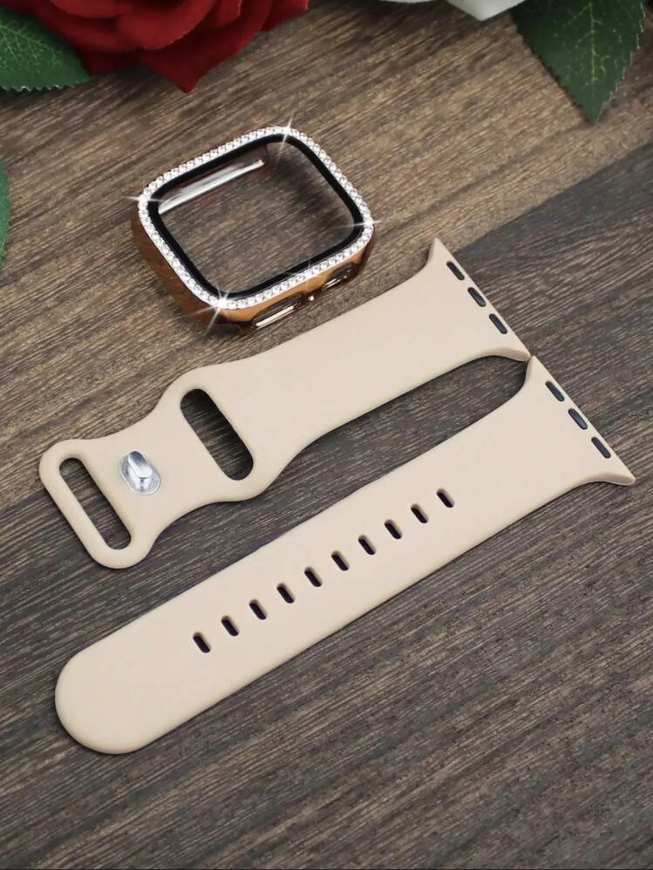 Nice Bling 2 in1 Band Silicone protective shell case For Apple Watch cover strap Series 10/9/8/7/6 40mm 41mm 42mm 44mm 45mm 46mm
Nice Bling 2 in1 Band Silicone protective shell case For Apple Watch cover strap Series 10/9/8/7/6 40mm 41mm 42mm 44mm 45mm 46mm