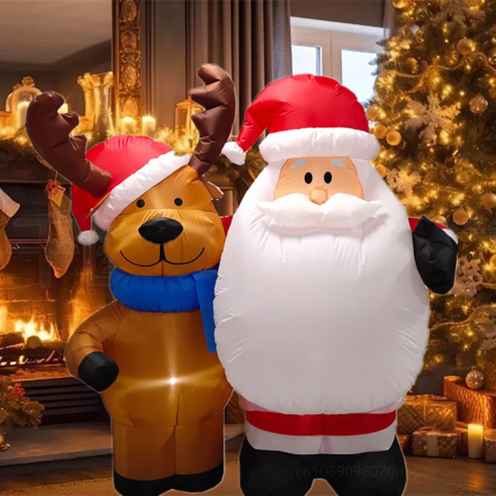 1.5M/5FT Inflatable Santa Claus And Deer Built-in LED Light Inflatable Model Toy Outdoor Christmas Holiday Party Decoration
1.5M/5FT Inflatable Santa Claus And Deer Built-in LED Light Inflatable Model Toy Outdoor Christmas Holiday Party Decoration