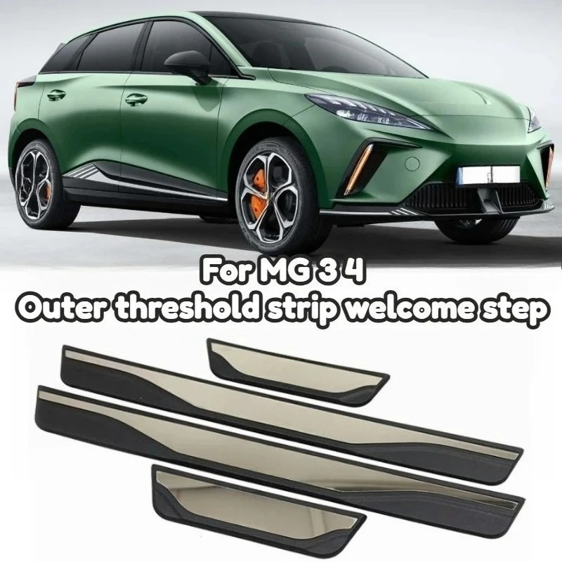 Stainless Steel Illuminated Door Sill Guards for MG3 MG4 2020-2024 Exterior Scuff Plates with LED Logo Projector Anti-Scratch
Stainless Steel Illuminated Door Sill Guards for MG3 MG4 2020-2024 Exterior Scuff Plates with LED Logo Projector Anti-Scratch