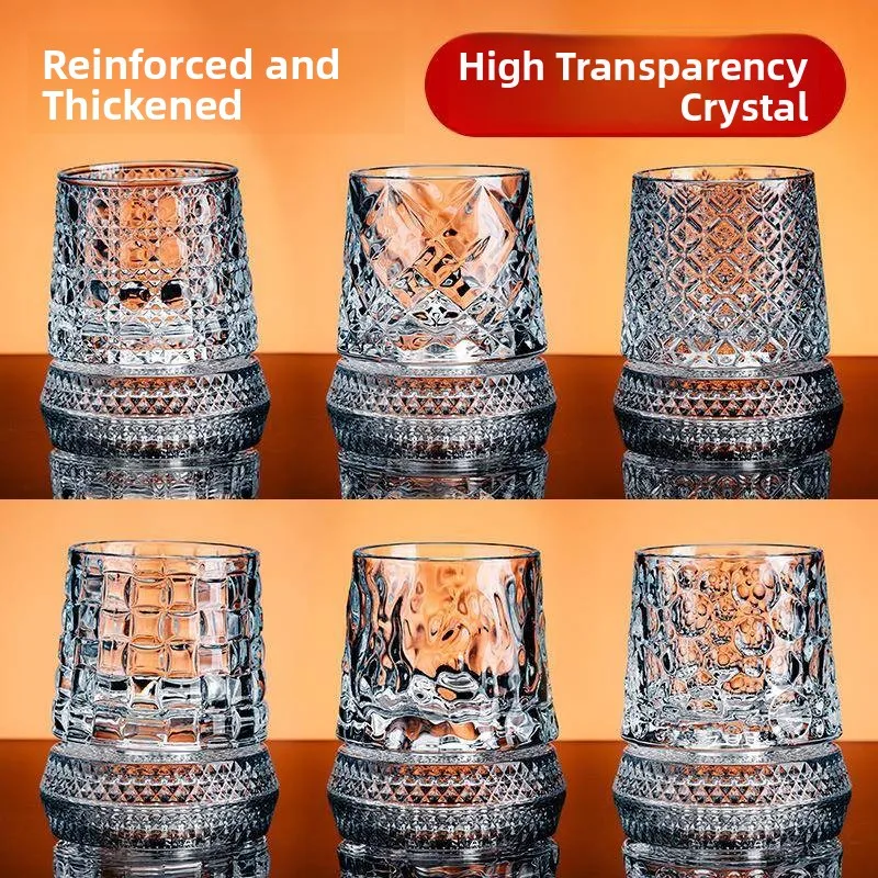 Luxury Whiskey Glass Elegant Crystal Beer Cup Rotating Stress Relief Weights Classic Design Premium Feeling Foreign Liquor Cup
Luxury Whiskey Glass Elegant Crystal Beer Cup Rotating Stress Relief Weights Classic Design Premium Feeling Foreign Liquor Cup