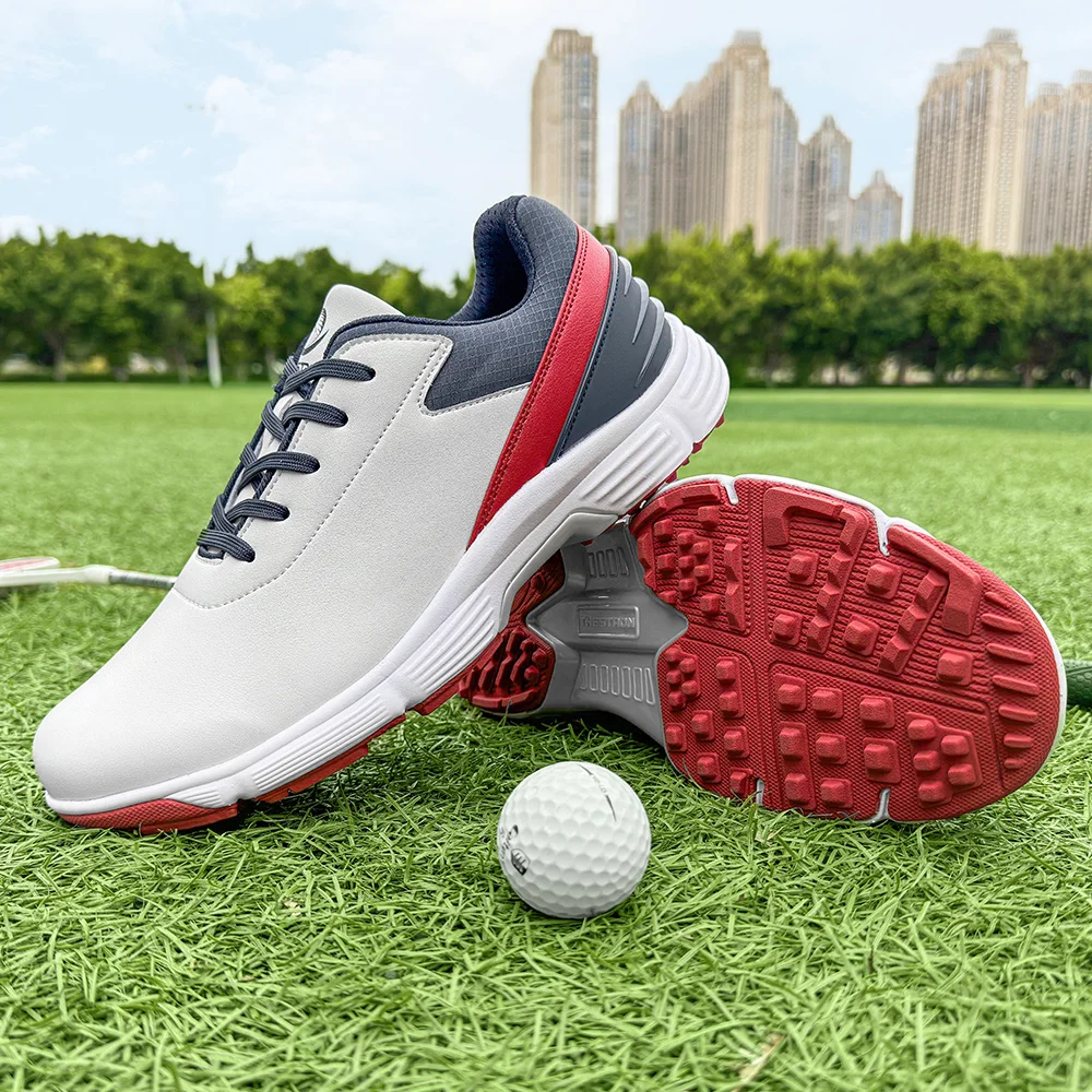 Fashion Trend Men Spikeless Golf Sneakers Water Repellent Upper Anti-slip Rubber Sole Field Training Shoes Size 39-48
Fashion Trend Men Spikeless Golf Sneakers Water Repellent Upper Anti-slip Rubber Sole Field Training Shoes Size 39-48