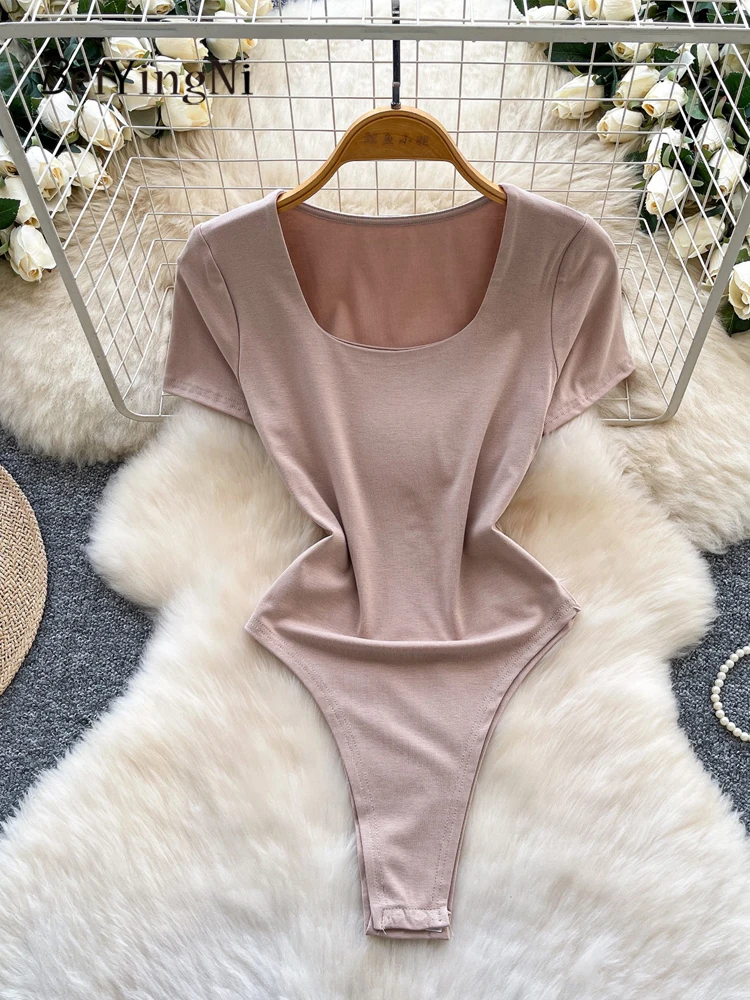 Комбинезон в корейском стиле Beiyingni, сексуальный, в стиле Y2K, однотонный, повседневный, облегающий, с коротким рукавом, боди, женская одежда, белый ромпер
Комбинезон в корейском стиле Beiyingni, сексуальный, в стиле Y2K, однотонный, повседневный, облегающий, с коротким рукавом, боди, женская одежда, белый ромпер