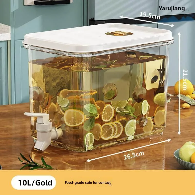 Large Capacity Cold Water Pot with Tap Heat Resistant Home Use Fruit Tea Cool White Open Beverage Juice Tea Beverage Refriger...
Large Capacity Cold Water Pot with Tap Heat Resistant Home Use Fruit Tea Cool White Open Beverage Juice Tea Beverage Refriger...
