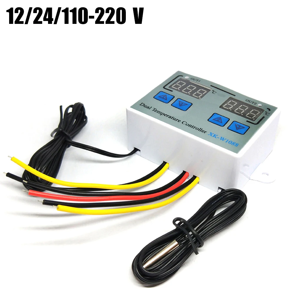 Practical Thermostat Digital XK-W1088 Refresh Rate 0.5S Temperature Reg 75mm(L)*55mm(W) Double Control Temperature
Practical Thermostat Digital XK-W1088 Refresh Rate 0.5S Temperature Reg 75mm(L)*55mm(W) Double Control Temperature