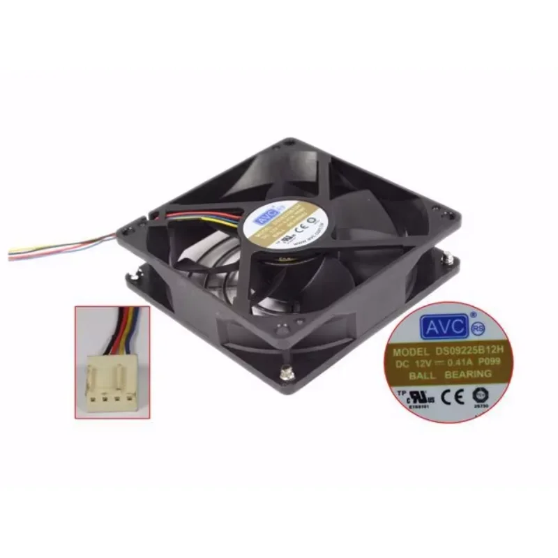 AVC DS09225B12H P099 DC 12V 0.41A 92x92x25mm 4-Wire Server Cooling Fan
AVC DS09225B12H P099 DC 12V 0.41A 92x92x25mm 4-Wire Server Cooling Fan