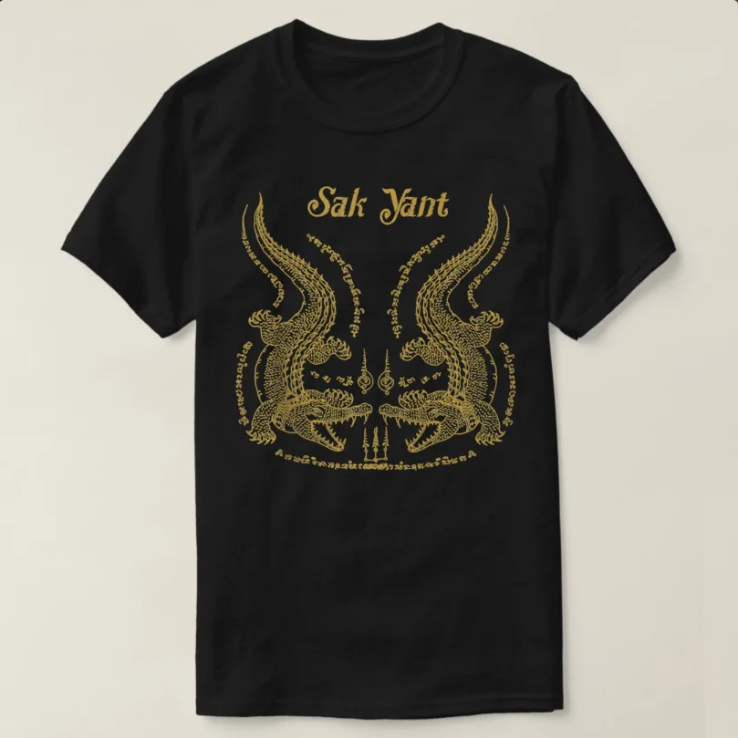 Sawadee Thai Traditional Sak Yant Muay Thai Twin Crocodiles T-Shirt 100% Cotton O-Neck Summer Short Sleeve Casual Mens T-shirt
Sawadee Thai Traditional Sak Yant Muay Thai Twin Crocodiles T-Shirt 100% Cotton O-Neck Summer Short Sleeve Casual Mens T-shirt