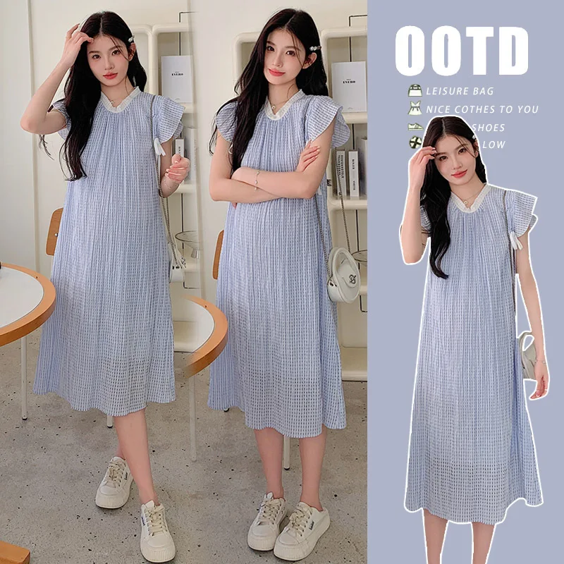 Pregnant Women's Summer Wear 2025 Fashionable Plaid Sweet Age Reducing and Slimming Dress
Pregnant Women's Summer Wear 2025 Fashionable Plaid Sweet Age Reducing and Slimming Dress
