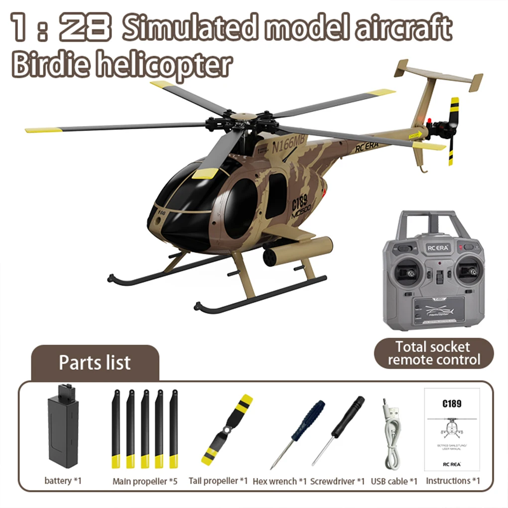 2025 Новый RC ERA 1:28 C189 Bird RC Вертолет MD500 Двойная бесщеточная имитационная модель 6-осевой гироскоп Имитационная модель игрушки USB-зарядное устройство
2025 Новый RC ERA 1:28 C189 Bird RC Вертолет MD500 Двойная бесщеточная имитационная модель 6-осевой гироскоп Имитационная модель игрушки USB-зарядное устройство