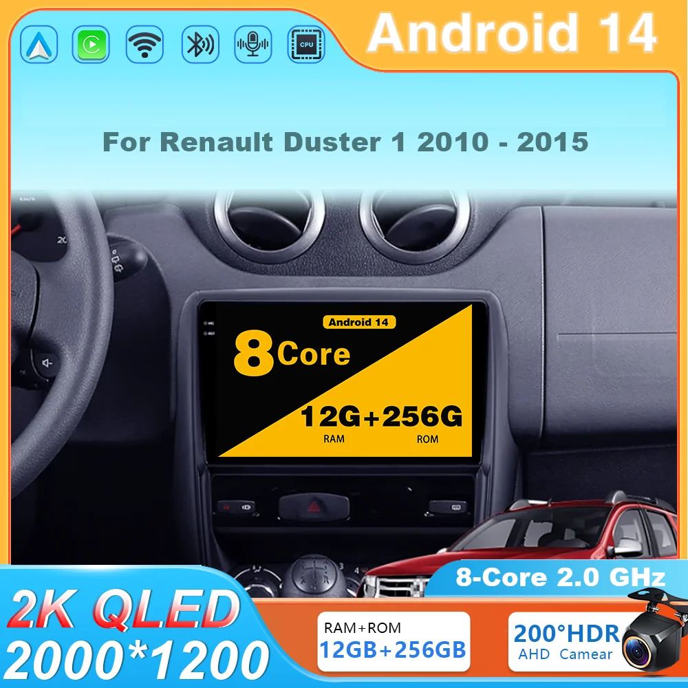 Car Radio For Renault Duster 1 2010 - 2015 Android 14 Carplay Auto Player Multimedia Navigation GPS WIFI stereo Unit BT DSP 7862
Car Radio For Renault Duster 1 2010 - 2015 Android 14 Carplay Auto Player Multimedia Navigation GPS WIFI stereo Unit BT DSP 7862
