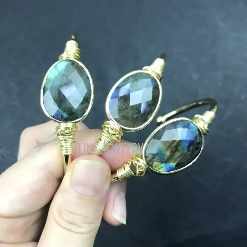 Natural Stone Labradorite Cuff Bracelet Rainbow Minimal Gold Color Stainless Steel Bangle for Women Dainity Jewelry Gift
Natural Stone Labradorite Cuff Bracelet Rainbow Minimal Gold Color Stainless Steel Bangle for Women Dainity Jewelry Gift