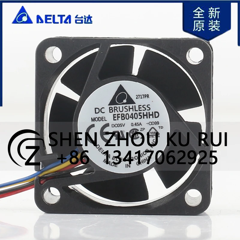 Delta 12V 24V 48V DC 5V 0.45A AC EC 4020 40X40X20MM 4CM Dual Ball Chassis Power Supply Large air Capacity EFB0405HHD Cooling Fan
Delta 12V 24V 48V DC 5V 0.45A AC EC 4020 40X40X20MM 4CM Dual Ball Chassis Power Supply Large air Capacity EFB0405HHD Cooling Fan