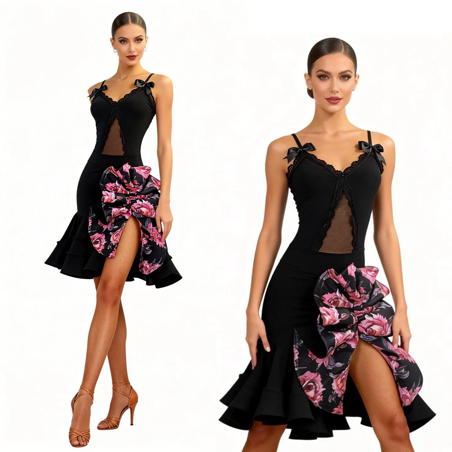 Элитная юбка-рыбка с принтом для латиноамериканских танцев, профессиональный костюм для соревнований, юбка для чачи, самбы, румбы.
Элитная юбка-рыбка с принтом для латиноамериканских танцев, профессиональный костюм для соревнований, юбка для чачи, самбы, румбы.