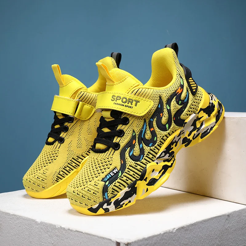Kid Sneakers Fashion Yellow Boys Running Shoes Knit Mesh Breathable Tennis Sport Shoes For Boys Children Casual Walking Sneakers
Kid Sneakers Fashion Yellow Boys Running Shoes Knit Mesh Breathable Tennis Sport Shoes For Boys Children Casual Walking Sneakers
