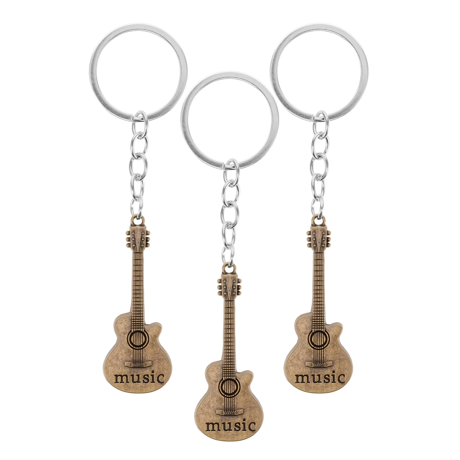 3 Pcs Music Guitar Key Chain Chains Keychain Keyring Zinc Alloy Keychains Pendant
3 Pcs Music Guitar Key Chain Chains Keychain Keyring Zinc Alloy Keychains Pendant