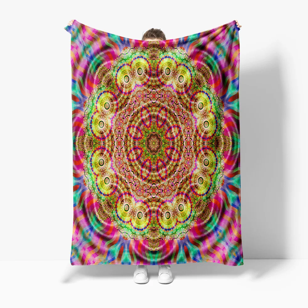 Psychedelic Kaleidoscope Floral Pattern Vibrant Colorful Throw Blanket Bedspread Sofa Cover Decorative Cushion Gift
Psychedelic Kaleidoscope Floral Pattern Vibrant Colorful Throw Blanket Bedspread Sofa Cover Decorative Cushion Gift