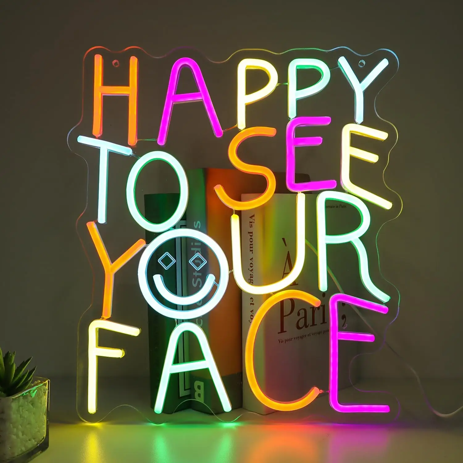 HAPPY TO SEE YOUR FACE Neon Sign Dimmable Neon Lights for Classroom Bedroom Wedding Party Decor Aesthetics Draw Birthday Gifts
HAPPY TO SEE YOUR FACE Neon Sign Dimmable Neon Lights for Classroom Bedroom Wedding Party Decor Aesthetics Draw Birthday Gifts