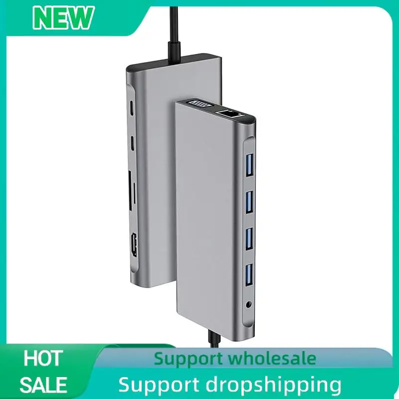 Твердая док-станция USB-концентратор 12 в 1, 4K, 30 Гц: совместимость, USB 2.0, USB 3.0, RJ45, PD, SD/TF
Твердая док-станция USB-концентратор 12 в 1, 4K, 30 Гц: совместимость, USB 2.0, USB 3.0, RJ45, PD, SD/TF