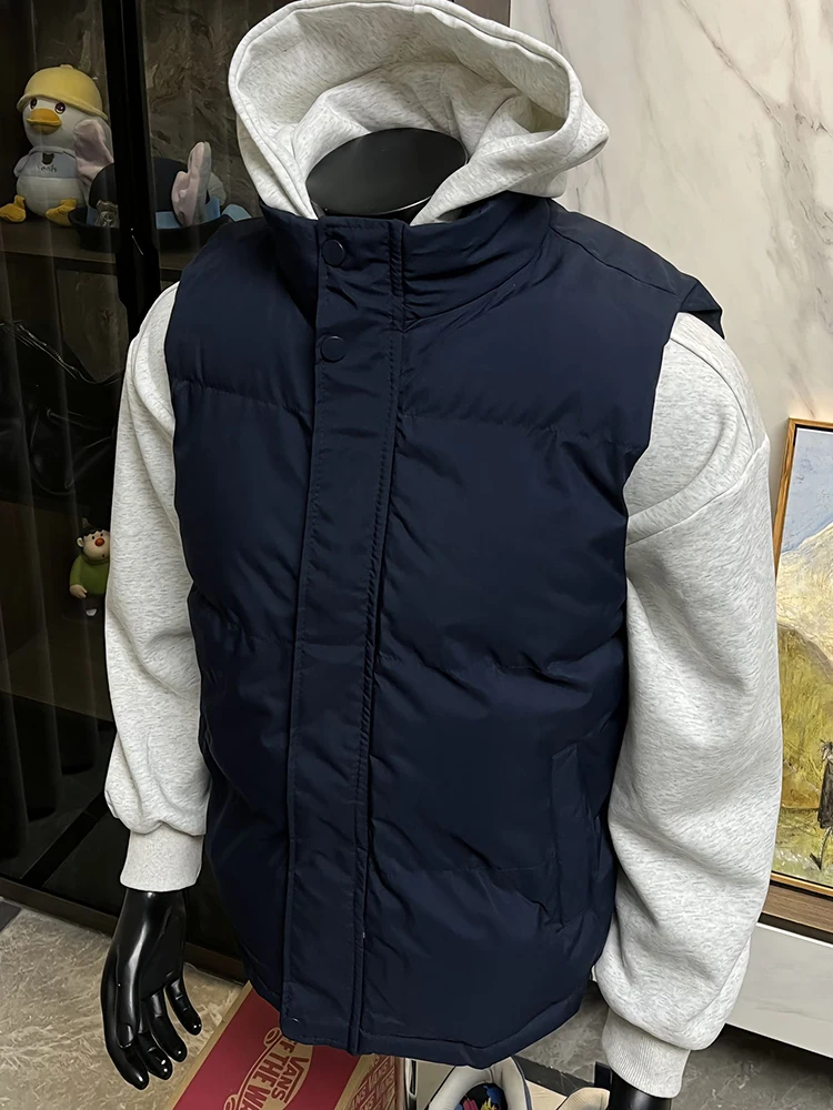 Модный мужской пуховый жилет Sve Thiened, зимний, синий, на молнии, теплый, изоляционный, из полиэфирного волокна, верхняя одежда
Модный мужской пуховый жилет Sve Thiened, зимний, синий, на молнии, теплый, изоляционный, из полиэфирного волокна, верхняя одежда