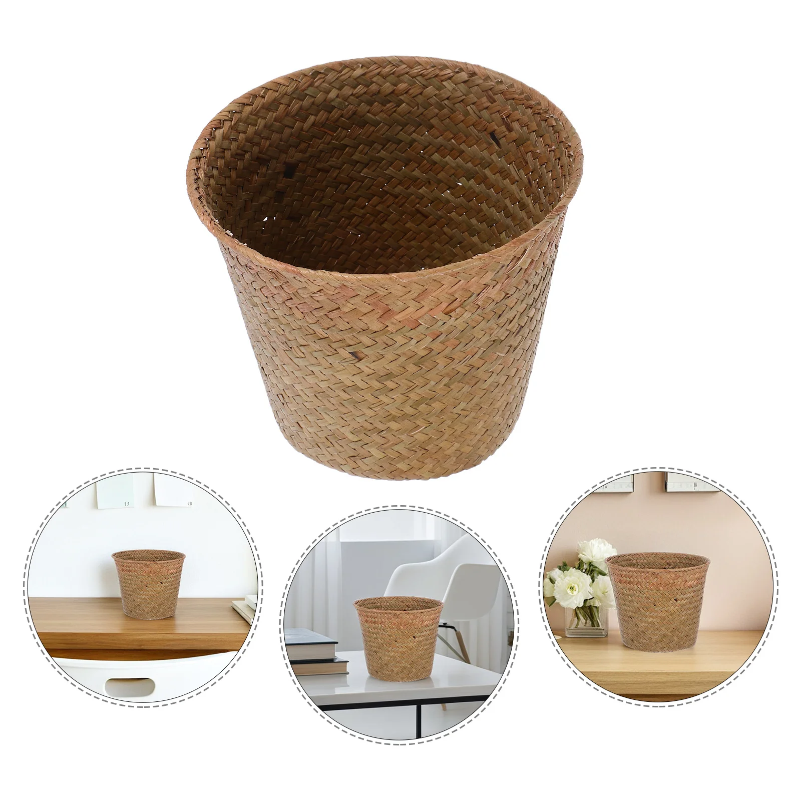 Seagrass Woven Storage Organizer Multi-Functional Sundry Basket For Bathroom Bedroom Plant Pot Decorative Waste Paper
Seagrass Woven Storage Organizer Multi-Functional Sundry Basket For Bathroom Bedroom Plant Pot Decorative Waste Paper