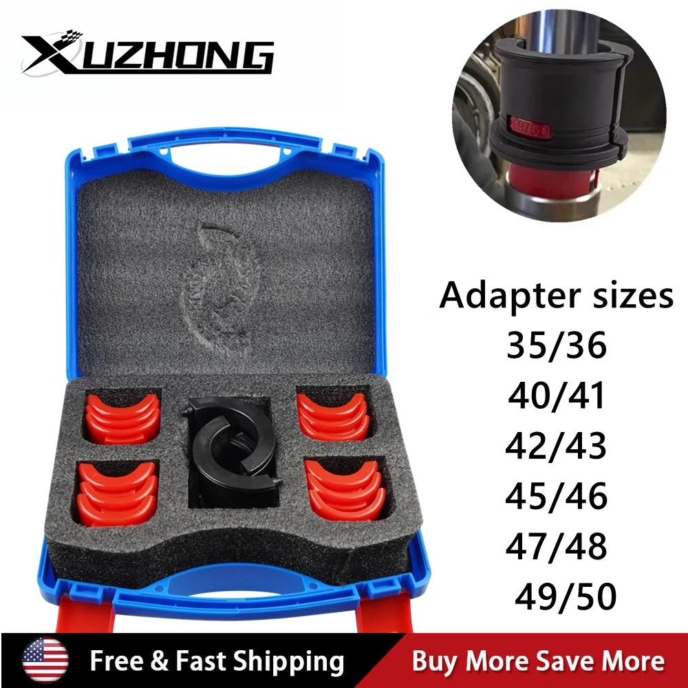 Universal Motorcycle Bike Fork Seal Driver Tool Kit 14Pcs Installer Driver Set 35/36 40/41 42/43 45/46 47/48 49/50MM Adapter
Universal Motorcycle Bike Fork Seal Driver Tool Kit 14Pcs Installer Driver Set 35/36 40/41 42/43 45/46 47/48 49/50MM Adapter
