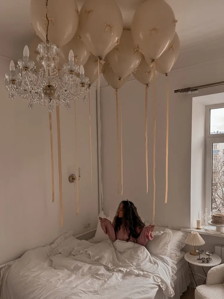 Helium Balloons Latex Beige Latex Balloons Helium Floating Ballons DIY Knot Satin Ribbon Ins Style Bedroom Decoration
Helium Balloons Latex Beige Latex Balloons Helium Floating Ballons DIY Knot Satin Ribbon Ins Style Bedroom Decoration