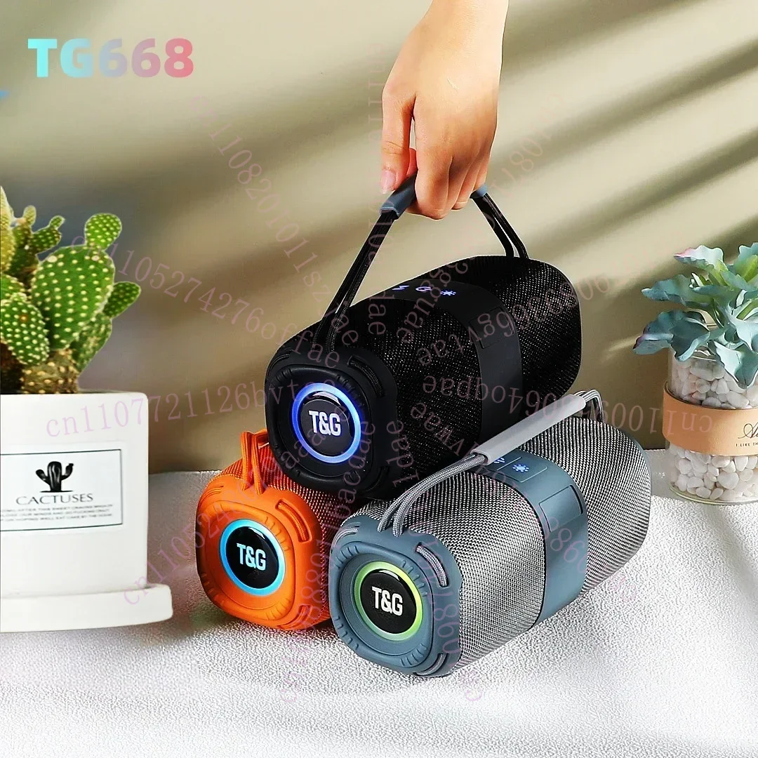 Rechargeable RGB Color Portable TG668 High Volume Subwoofer Dual Channel LED Diaphragm Bluetooth Speaker
Rechargeable RGB Color Portable TG668 High Volume Subwoofer Dual Channel LED Diaphragm Bluetooth Speaker
