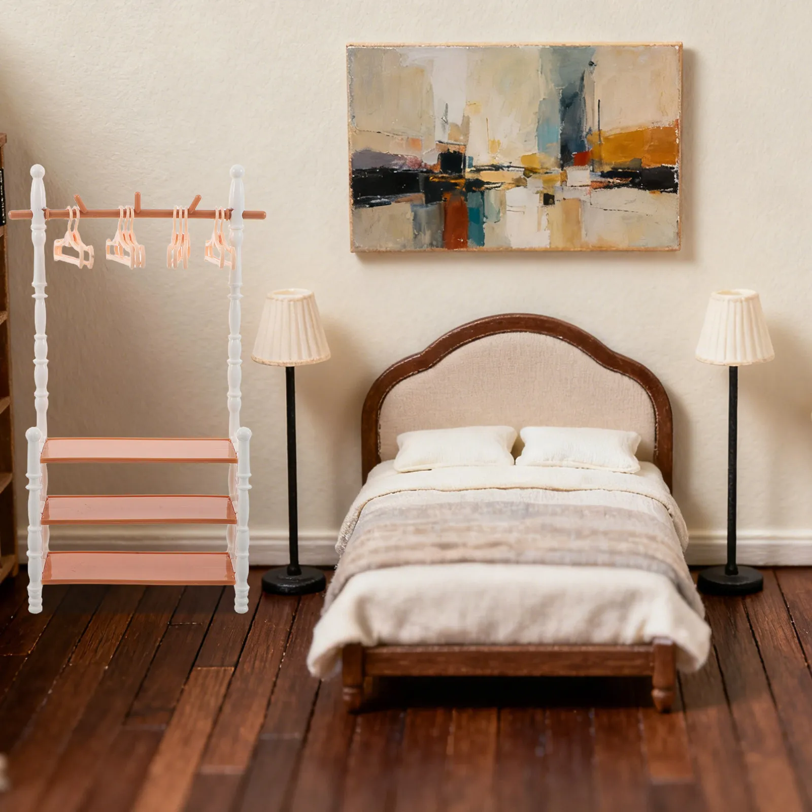 1Set Mini House Furniture Accessories Miniature Shoe Cabinet and Clothes Hanger Rack European Style Decorative Storage Stand
1Set Mini House Furniture Accessories Miniature Shoe Cabinet and Clothes Hanger Rack European Style Decorative Storage Stand