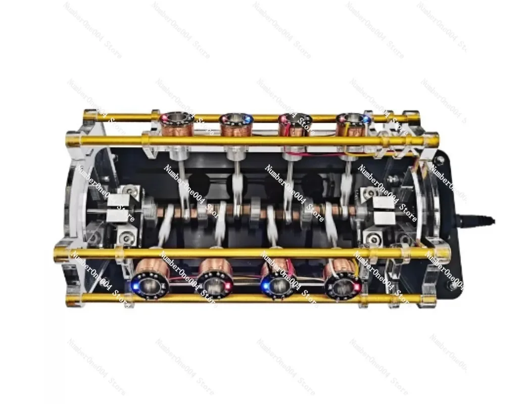 Multi-cylinder V-type Electromagnetic Engine Experimental Model, Motor Model Teaching, Motor Small Motor Popular Science Model
Multi-cylinder V-type Electromagnetic Engine Experimental Model, Motor Model Teaching, Motor Small Motor Popular Science Model