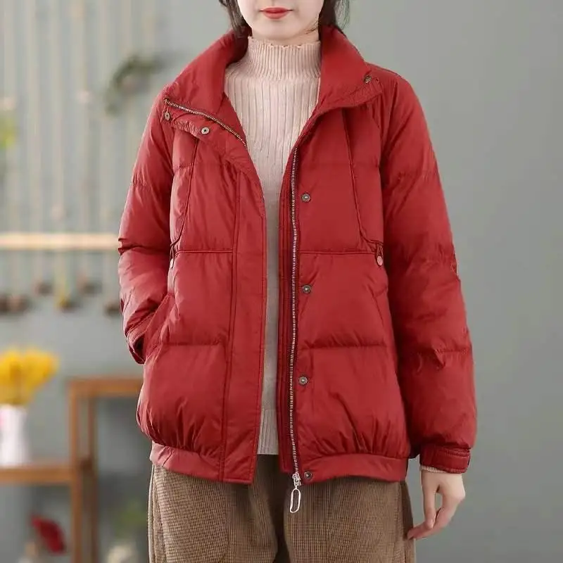 Thi White Du down Winter Jaet Women's Faionable Stand Collar All-Match Slimming Warm ort Coat Commute Sle Regular...
Thi White Du down Winter Jaet Women's Faionable Stand Collar All-Match Slimming Warm ort Coat Commute Sle Regular...