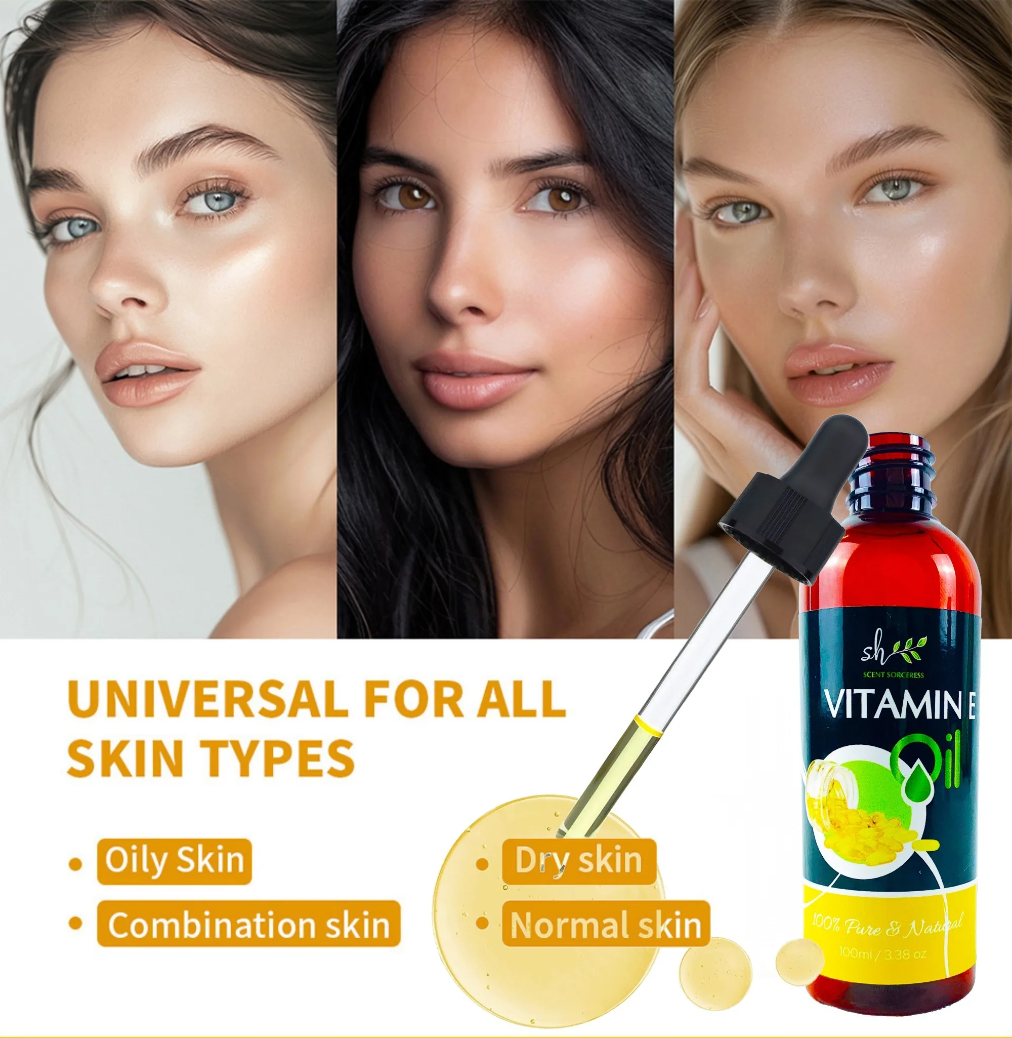 100ml Vitamin E Oil Pure Natural Nourishing Brighten Skin Deodorant Fragrance Massage Spa Body Aromatherapy Relax Essential Oils
100ml Vitamin E Oil Pure Natural Nourishing Brighten Skin Deodorant Fragrance Massage Spa Body Aromatherapy Relax Essential Oils