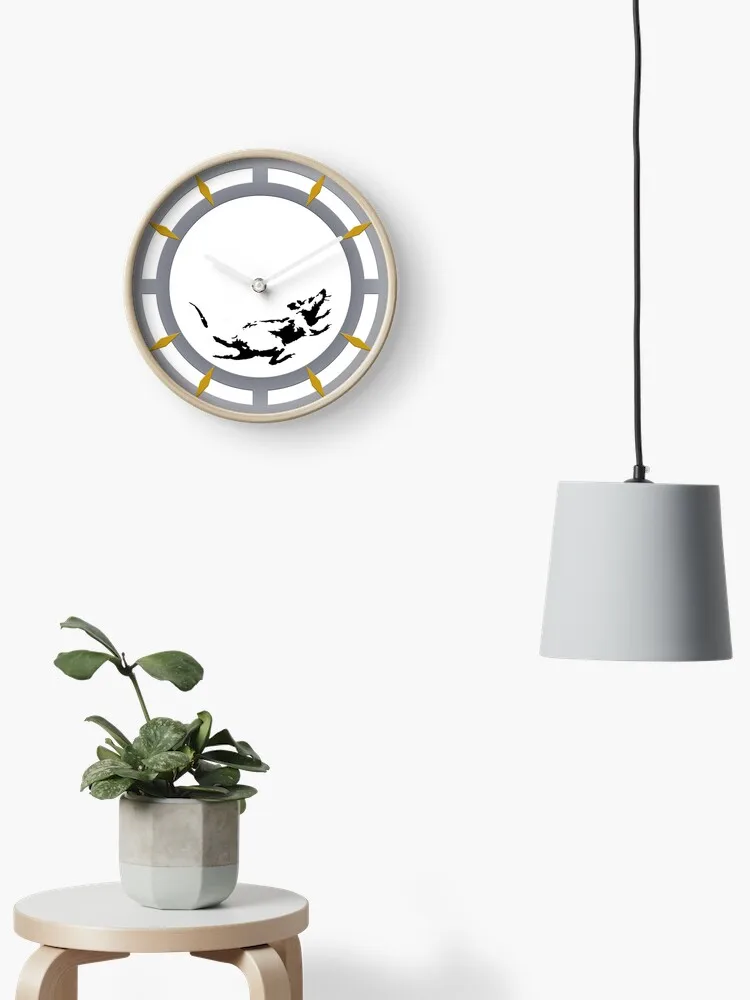 Banksy Rat Inspired Clock, Modern Simple and Wall Hung Clock for Study, Bedroom, Living Room, Bathroom
Banksy Rat Inspired Clock, Modern Simple and Wall Hung Clock for Study, Bedroom, Living Room, Bathroom