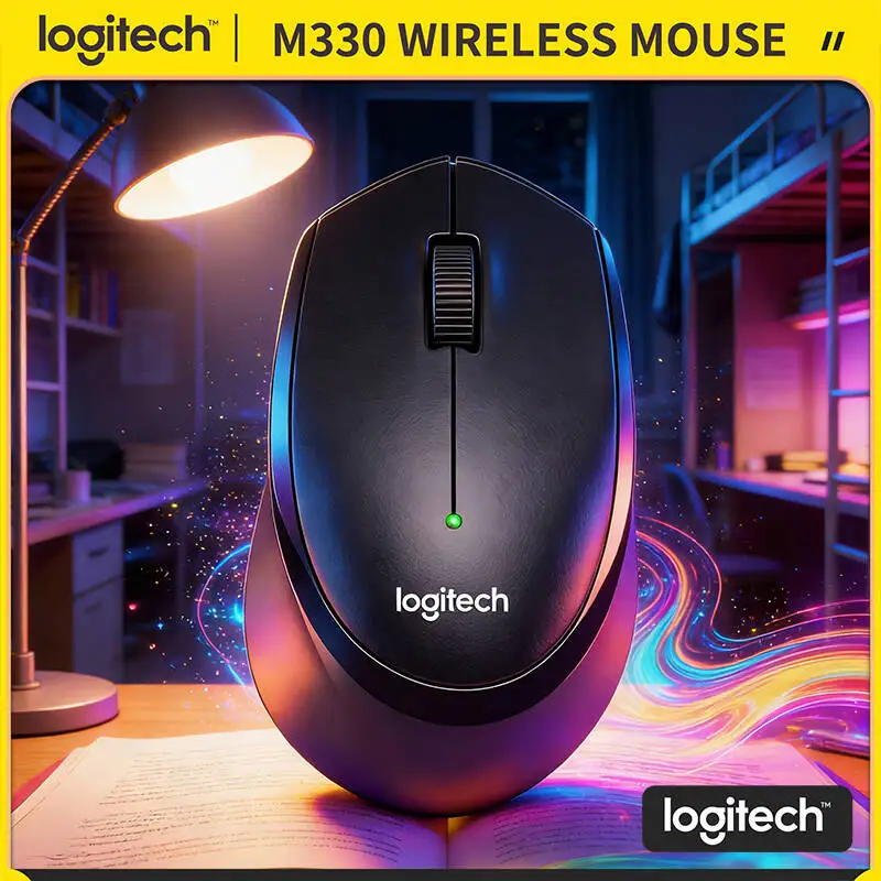Бесшумная беспроводная мышь Logitech M330 с USB-приемником 2.4G, тихие клики, эргономичная, для правой руки, 18 месяцев автономной работы, для офисного ПК
Бесшумная беспроводная мышь Logitech M330 с USB-приемником 2.4G, тихие клики, эргономичная, для правой руки, 18 месяцев автономной работы, для офисного ПК