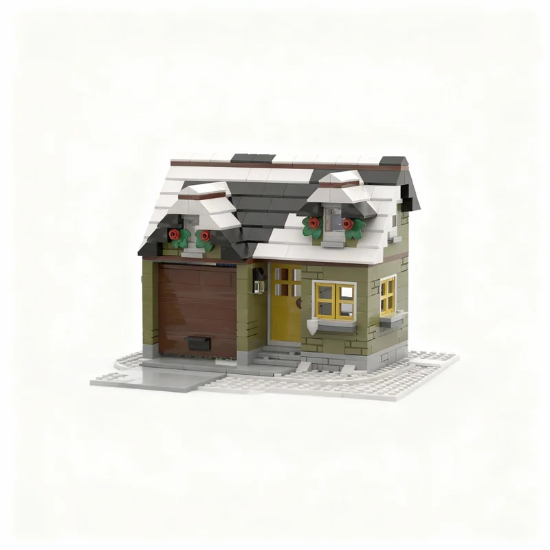 369PCS MOC Street View W11 Winter House 4 Model Bricks Architecture DIY Assembly Display Home Decor Gift Collectible Set
369PCS MOC Street View W11 Winter House 4 Model Bricks Architecture DIY Assembly Display Home Decor Gift Collectible Set